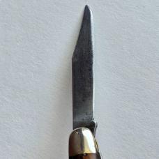 Vintage Schrade USA 808 Senior Stockman Pocket Knife - Classic Brown Jigged Delrin