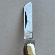 Vintage Schrade USA 808 Senior Stockman Pocket Knife - Classic Brown Jigged Delrin