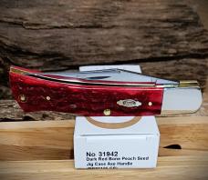 2026 Case XX Axe Handle Dark Red Bone Peach Seed Jig BR61135 Carbon Steel