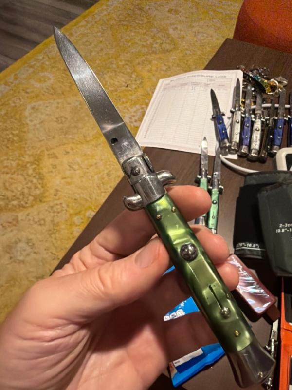 Vintage B Rostfrei Green Pearlex Stiletto Vintage B Rostfrei Green Pearlex Stiletto