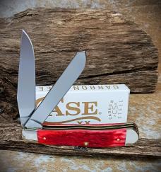2025 Case XX 6254C Trapper Dark Red Bone Peach Seed Jig Carbon Steel