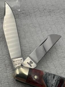 Hen & Rooister Bertram Cutlery Mustang 313-RC/M 1st Prod 1 of 60 Three Blade Stockman (141)