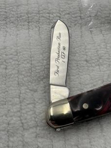 Hen & Rooister Bertram Cutlery Mustang 313-RC/M 1st Prod 1 of 60 Three Blade Stockman (141)