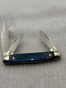 Hen & Rooster Bertram Cutlery Mustang 313-AQ/M 1st Prod 1 / 60 3 Blade Stockman (109)