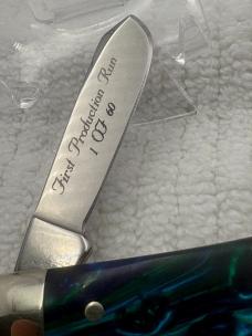 Hen & Rooster Bertram Cutlery Mustang 313-AQ/M 1st Prod 1 / 60 3 Blade Stockman (109)
