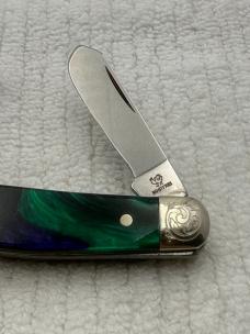 Hen & Rooster Bertram Cutlery Mustang 313 PC/M Ltd Series 1/100 Engraved Bolsters (70)