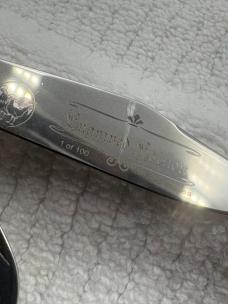 Hen & Rooster Bertram Cutlery Mustang 313 PC/M Ltd Series 1/100 Engraved Bolsters (70)