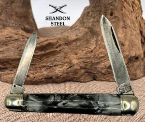 Richards Sheffield Vintage Double End 2 Blade Pen Pocket Knife Folding 47