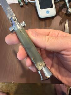 Vintage horn INOX Italian Stiletto