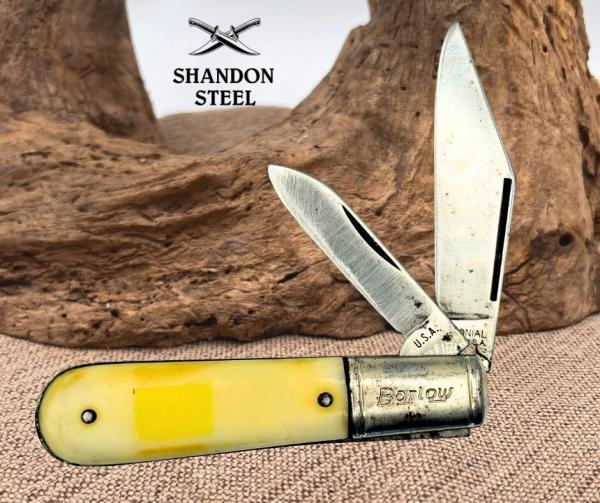 Barlow Colonial 2 Blade Carbon Steel Folding Pocket Knife Vintage USA (59) Barlow Colonial 2 Blade Carbon Steel Folding Pocket Knife Vintage USA (59)