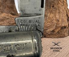 Barlow Colonial 2 Blade Carbon Steel Folding Pocket Knife Vintage USA (59)