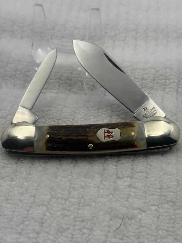 Kissing Crane Robt Klaas Solingen Germany 2506 Two Blade Canoe Pocket Knife (105)