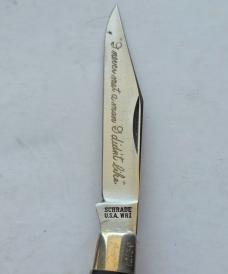 Vintage 1979 Schrade USA WR1 Will Rogers Commemorative Stockman Knife - Serialized with Box