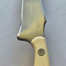 Vintage 1981 Schrade USA 152 Scrimshaw Sharpfinger Knife - Whale & Ship Scene - Boxed