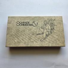Vintage 1981 Schrade USA 152 Scrimshaw Sharpfinger Knife - Whale & Ship Scene - Boxed