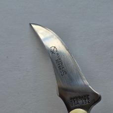 Vintage 1981 Schrade USA 152 Scrimshaw Sharpfinger Knife - Whale & Ship Scene - Boxed