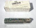 A.G.A. CAMPOLIN 6" BEAUTIFUL ABALONE SHELL SCALES AUTOMATIC LEVER LOCK MANIAGO ITALY