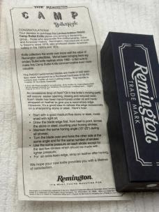 Remington Vintage 1994 Camp Bullet Knife #R4243 NIB Limited Edition