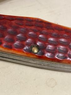 Case XX 6265 folding hunter 1940-64 edc bone has chip and crack
