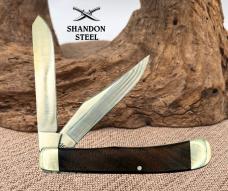 REMINGTON USA700 R-161 2 Blade Trapper Folding Pocket Knife Walnut Handles, (68)
