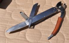 Al Mar Multi Tool 8 Functions1990s Seki City Japan Mint Original Leather Sheath Box Papers 