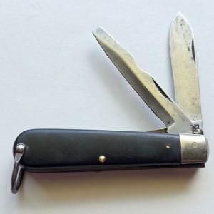 Vintage Camillus USA TL-29 Electricians Pocket Knife - 2 Blade Linerlock Utility