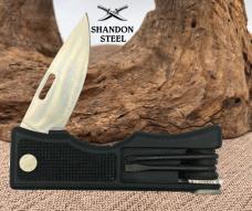 Hoppe's Shooters Knife Vintage 1980s Blackie Collins Multi Function Tool (75)