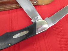 VTG RARE BUCK KNIVES USA 317 Folding Hunter 2 Blade Knife & Sheath 1972 - 1986