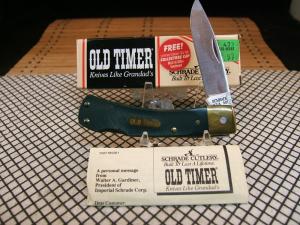 SCHRADE OLD TIMER 5OT BRUIN RARE VINTAGE 1958-1963 USA 1095 CARBON STEEL MINT NIB LOCKBACK KNIFE