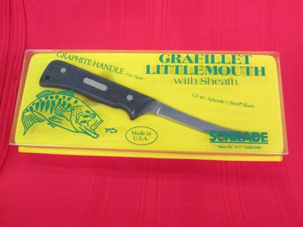 Super Rare SCHRADE USA Counter Top Display GRAFILLET Little Mouth GF 45 Knife Filet