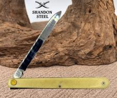 Colonial USA Melon Advertising Knife Folding Serrated Vintage Pocket Knife (81)
