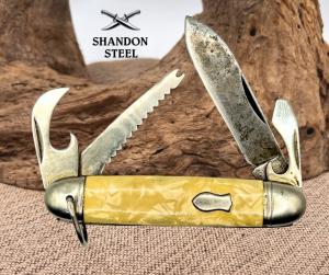 Richlands ScoutCamp Folding Pocket Knife Fish Scaler Sheffield England 80