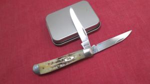 2021 CASE XX USA 65207W Stag Handles Wharncliffe Blade Knife 
