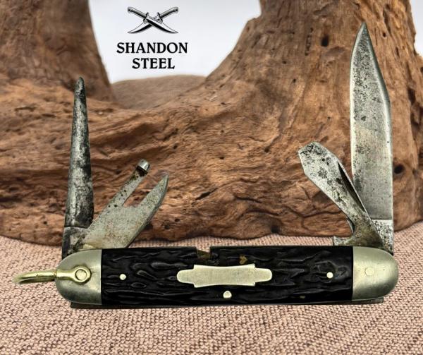 IXL GEORGE WOSTENHOLM CAMP SCOUT KNIFE "SHEFFIELD, ENGLAND" RARE VINTAGE (82) IXL GEORGE WOSTENHOLM CAMP SCOUT KNIFE "SHEFFIELD, ENGLAND" RARE VINTAGE (82)