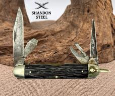 IXL GEORGE WOSTENHOLM CAMP SCOUT KNIFE "SHEFFIELD, ENGLAND" RARE VINTAGE (82)