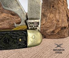 Camillus USA Vintage 3 Blade Cub Scout Pocket Knife Underlined Tang Stamp (84)