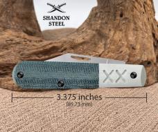Case XX Barlow XR Crossroads Blue Denim Canvas Laminate S35VN Steel 10875 Pocket Knife