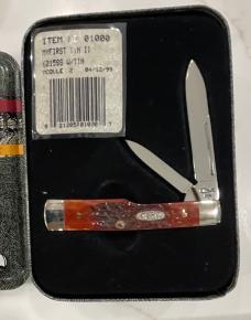 Case 1999 My First Tin Red BN Small Gunstock in tin