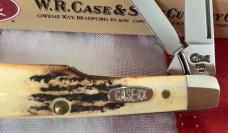 1997 Case xx GunStock Knife (mdl# 5215SS) w/ Super Stag Handles -NOS in Orig box