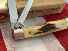 1997 Case xx GunStock Knife (mdl# 5215SS) w/ Super Stag Handles -NOS in Orig box