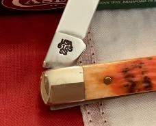Case xx 2002 Doctors Knife, Mdl# 6185 SS w/ Great Autumn Bone Handles +Silver Script Shield -NOS