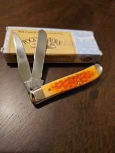2017 Case XX Pocket Worn Whiskey Bone Mini-Trapper 6207 CV