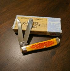 2017 Case XX Pocket Worn Whiskey Bone Mini-Trapper 6207 CV