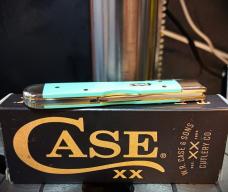 2026 Case XX Cheetah Cub 1011 1/2L Seafoam Green G-10 Smooth - Stainless Blade
