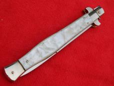 13"AGA / Renzo Pascotto made wasp body picklock switchblade real mother of pearl  1 of 8 made