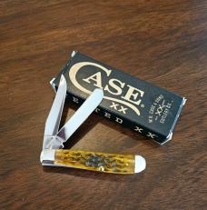 2025 Case XX Honeycomb Bone Heritage Jig mini-trapper