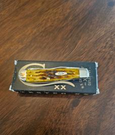 2025 Case XX Honeycomb Bone Heritage Jig mini-trapper