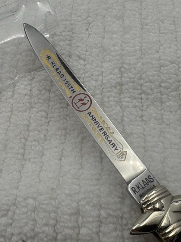 Kissing Crane Robt Klaas 1 Blade Lockback Folding Pocket Knife (110)