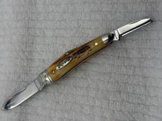 Roberson Mastercraft 1/ 400 Made USA Queen Cutlery Co 3 Blade Whittler (131)