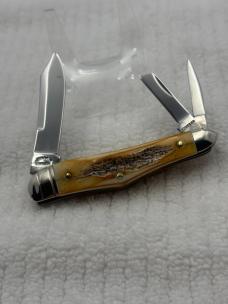 Roberson Mastercraft 1/ 400 Made USA Queen Cutlery Co 3 Blade Whittler (131)